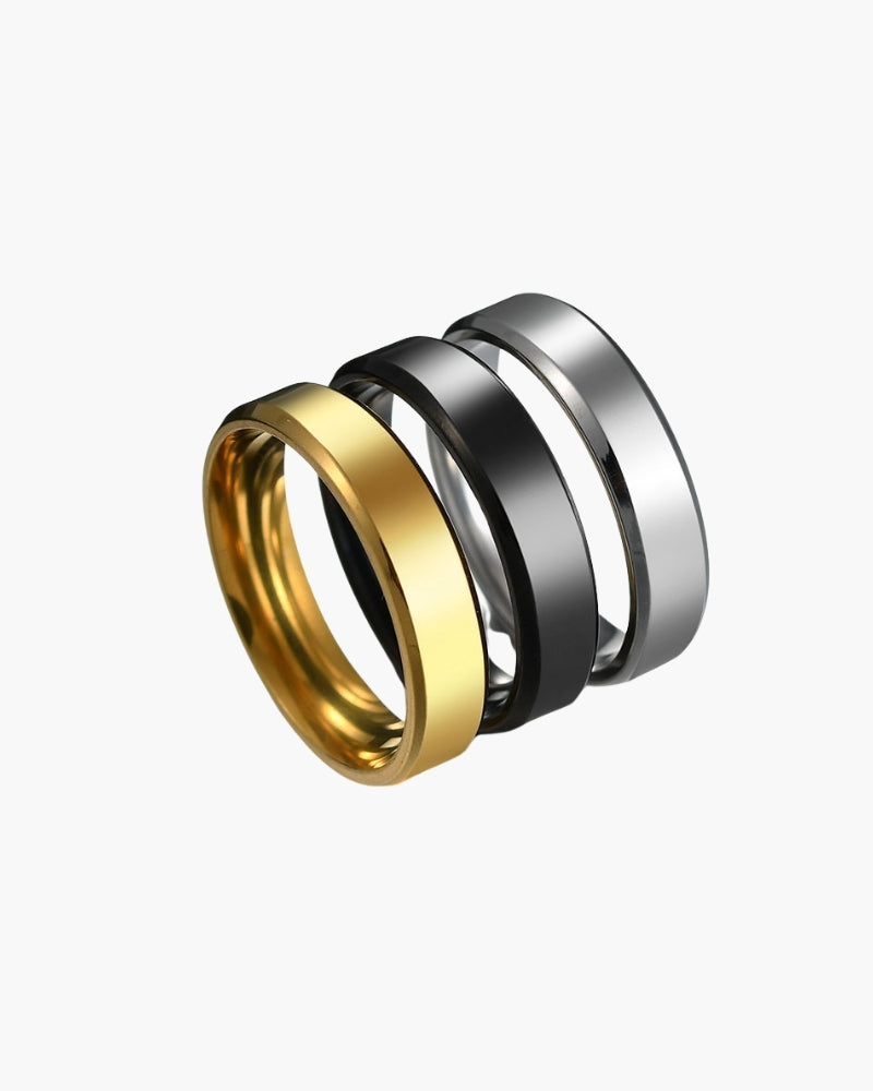 Trinity Steel Ring - Dalm Fashion