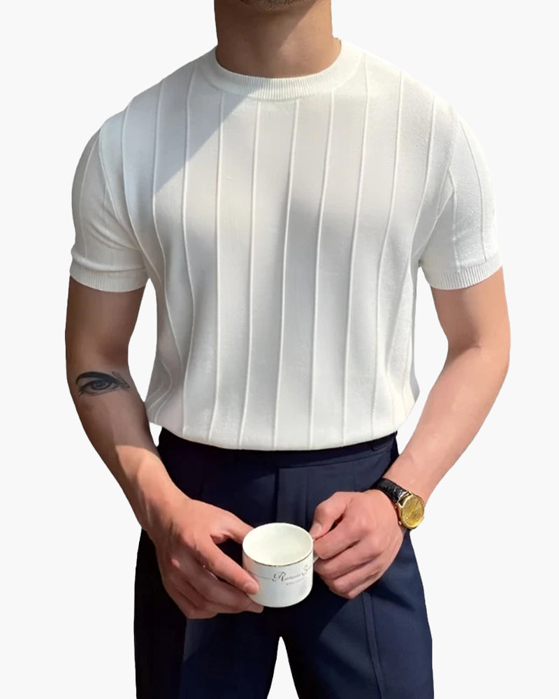 Cannes Ribbed T-Shirt - Dalm Fashion