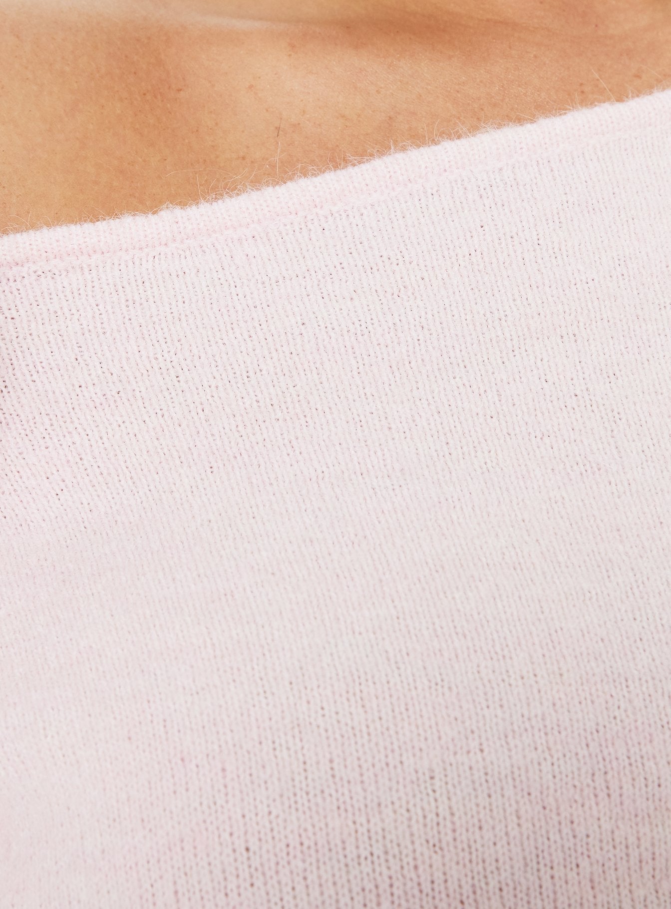 Selbey Fluffy Cinched Waist Off Shoulder Top Pink Curve