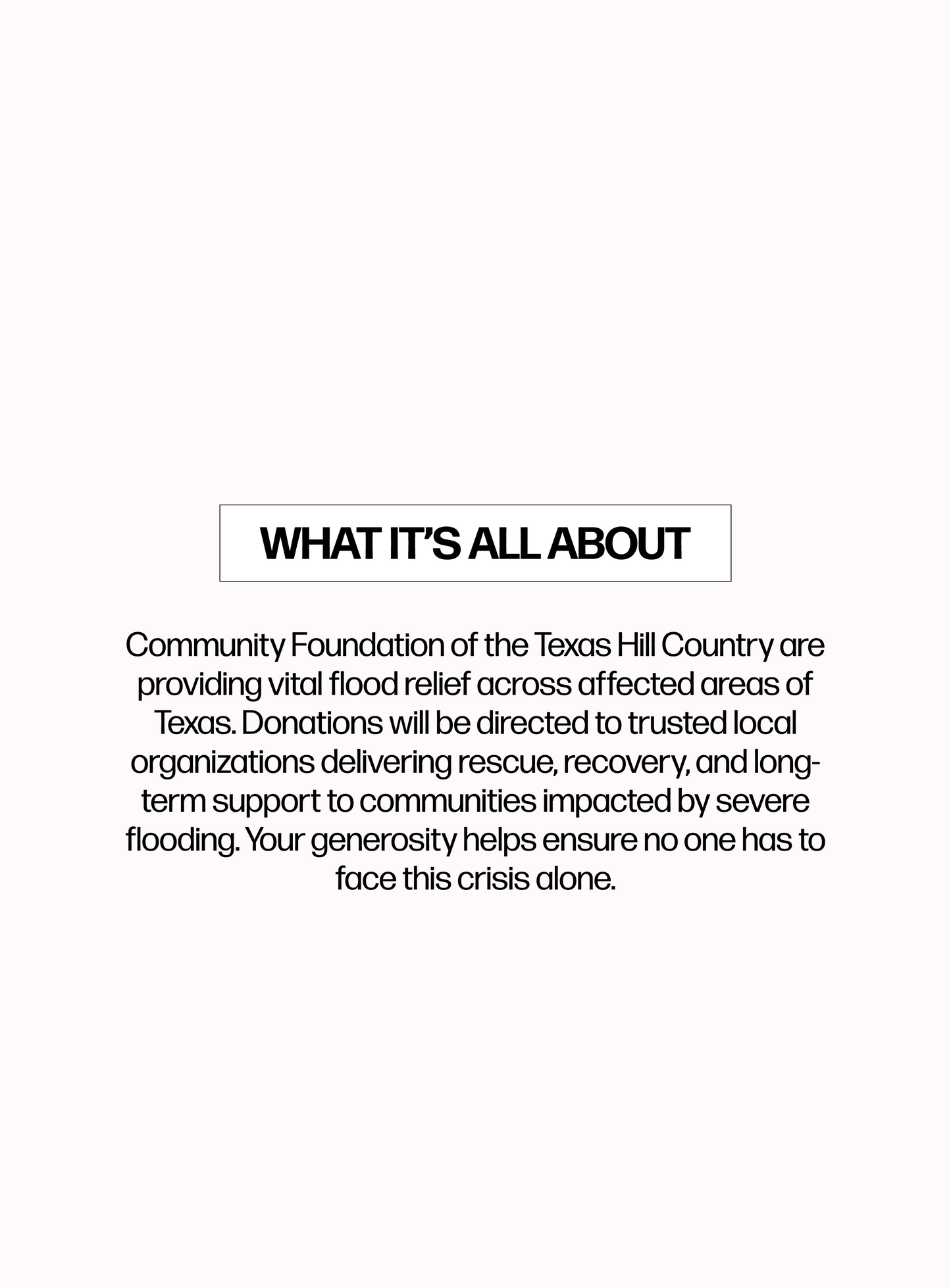 Donate $1 USD to support Texas flood relief efforts