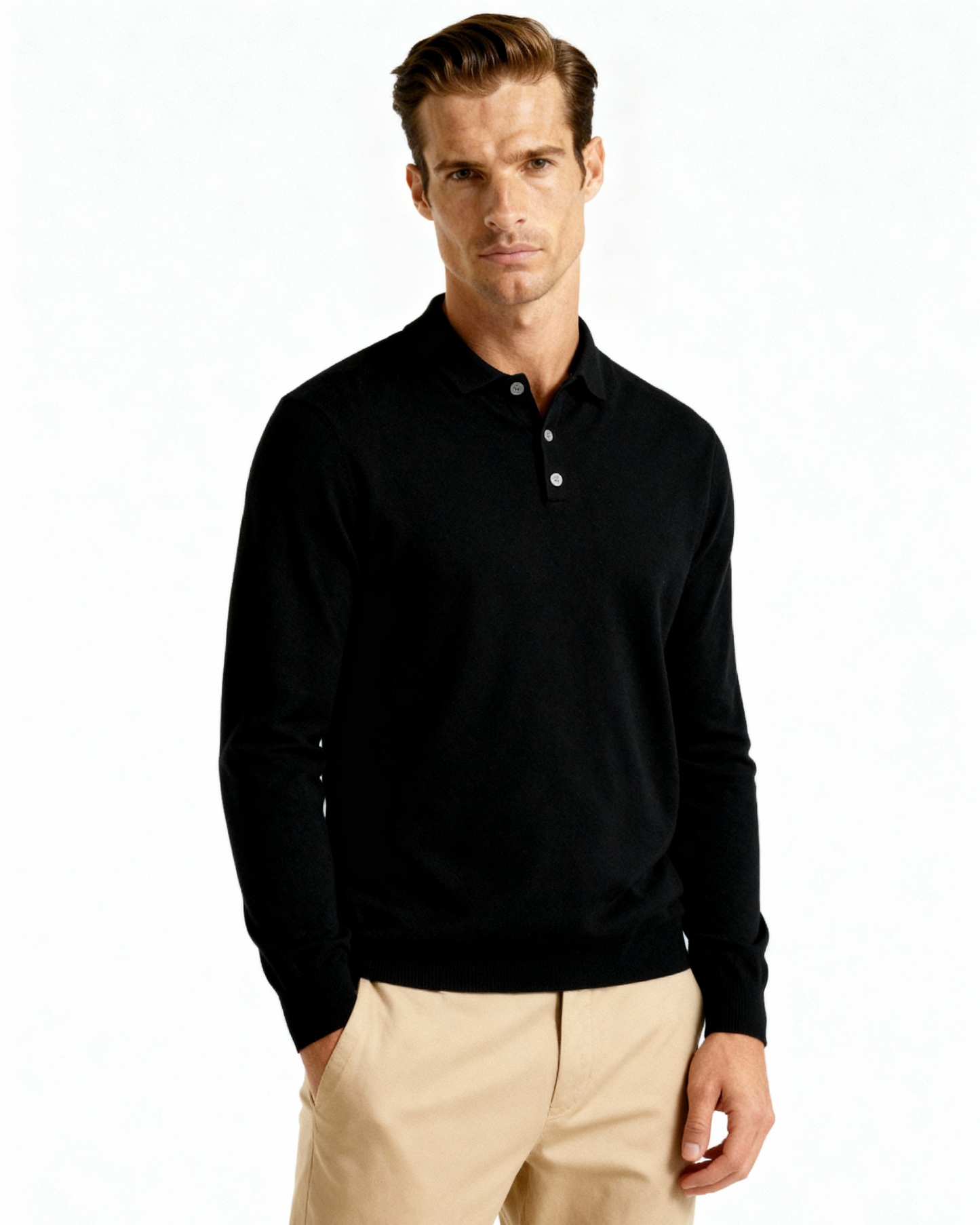 100% Cashmere Polo - Dalm Fashion