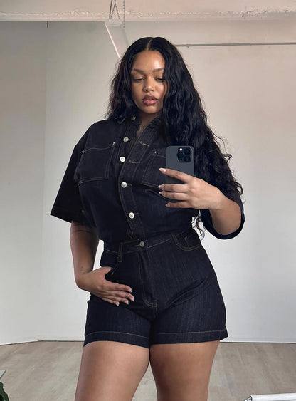 Whitaker Shorts Dark Denim