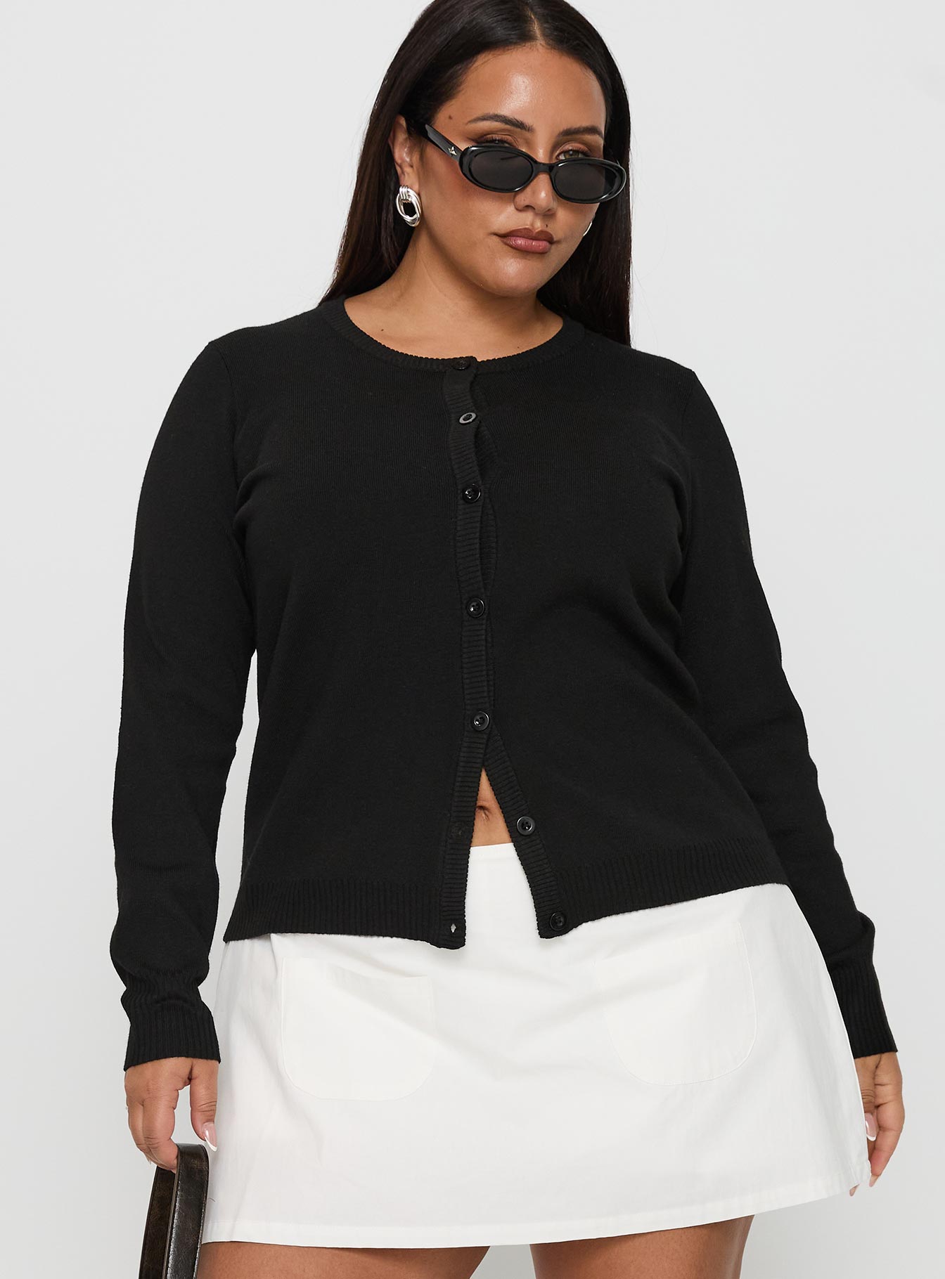 Lauraine Cardigan Black Curve