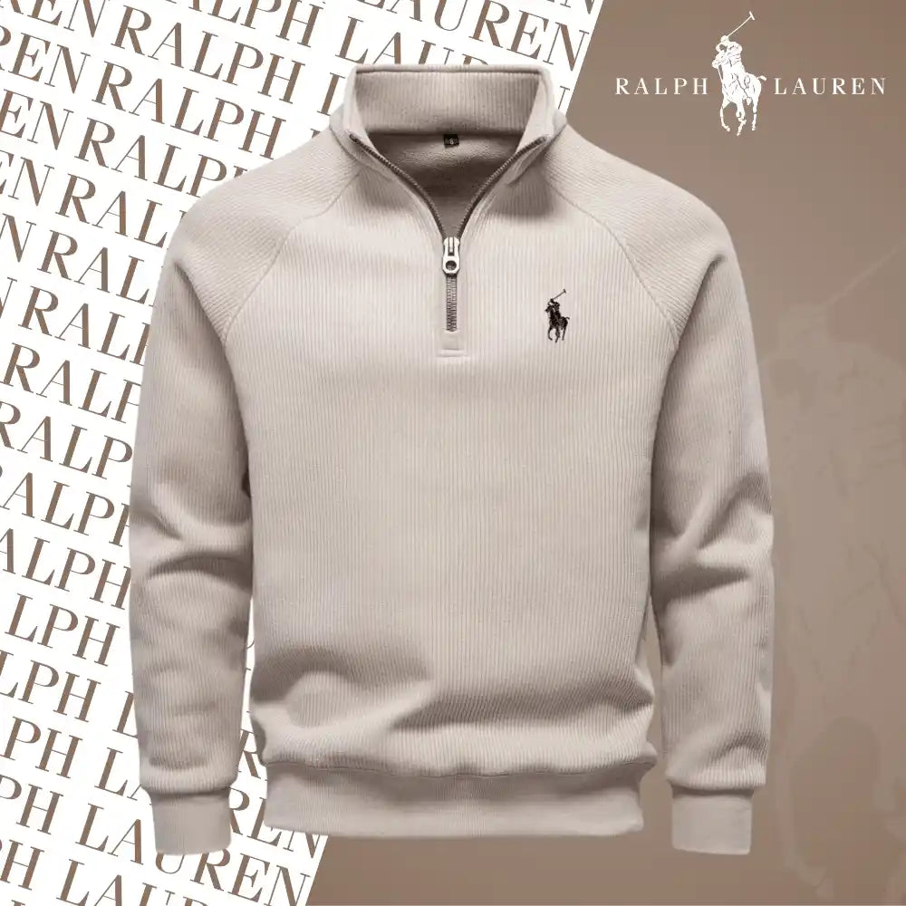 Ralph Lauren Thermal Cotton Zip-Up Sweater - Dalm Fashion
