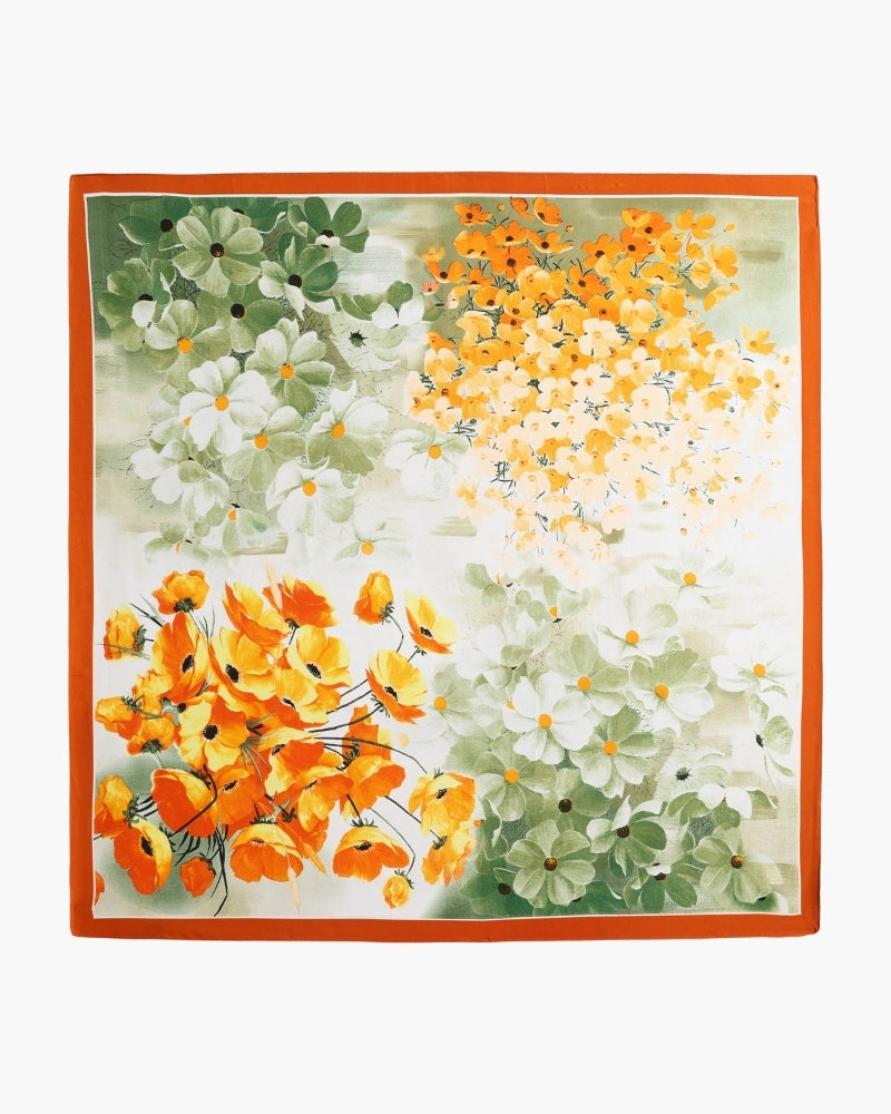 Old Money Impressionist Garden Scarf - Dalm Fashion