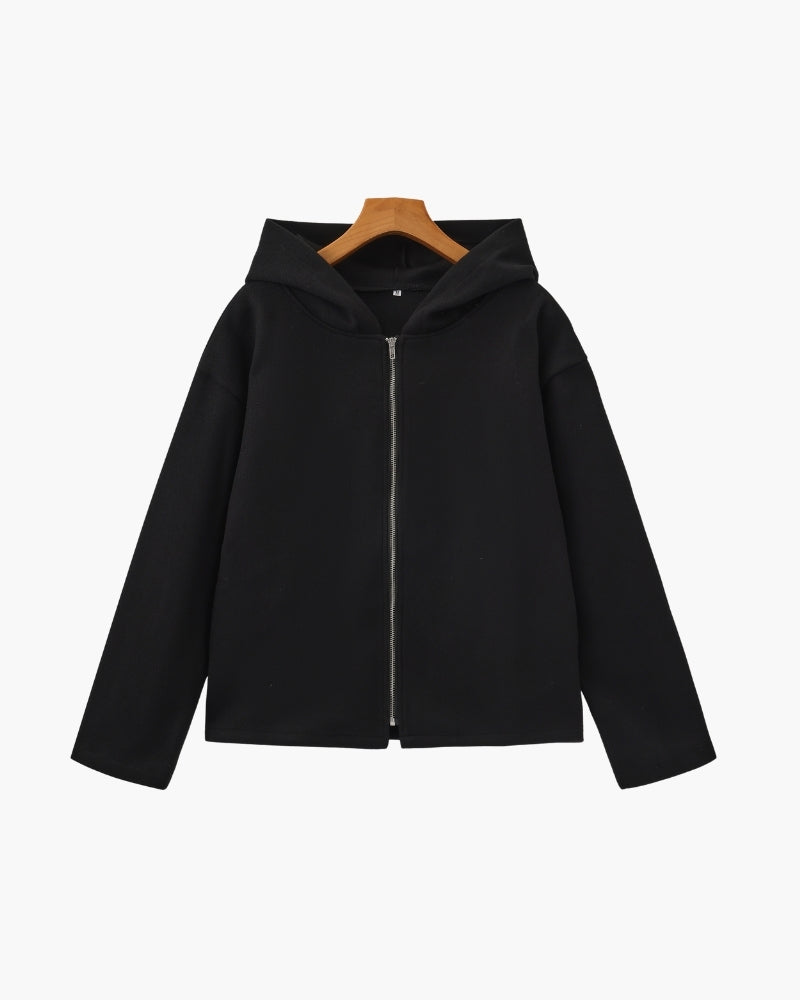 Marlow Wool Zip Coat - Dalm Fashion