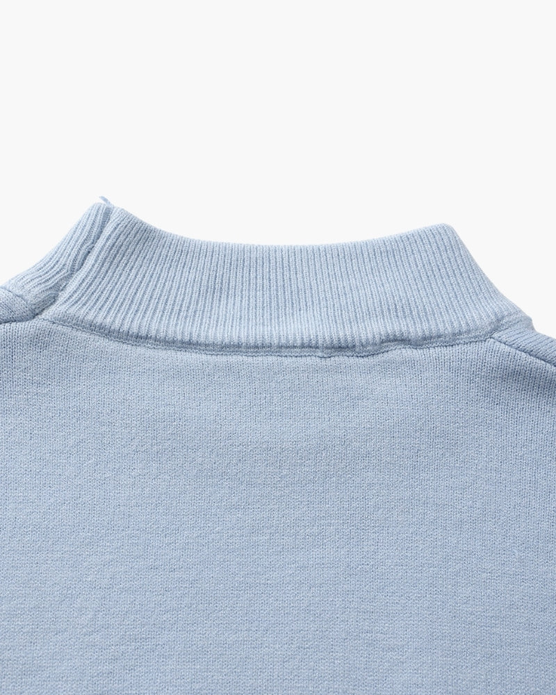 Essential Ribbed Mock Neck Sweater - Dalm Fashion