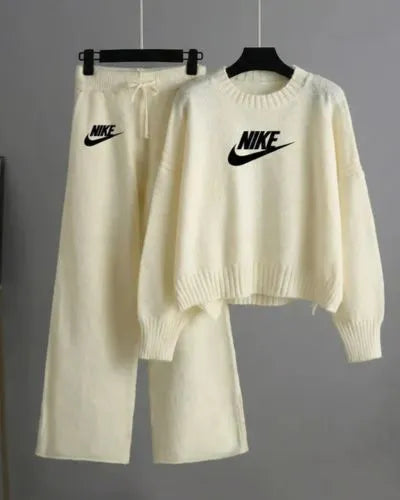 Nike Cropped Knit Set - Dalm Fashion