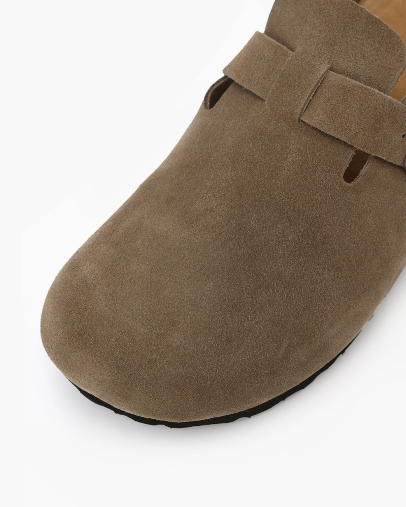 Old Money Suede Clogs - Dalm Fashion