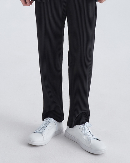 Ribbed Cotton Pantalon - Dalm Fashion
