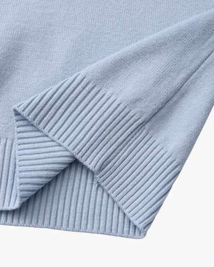 Essential Ribbed Mock Neck Sweater - Dalm Fashion