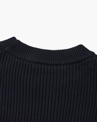 Rib Knit Crewneck - Dalm Fashion