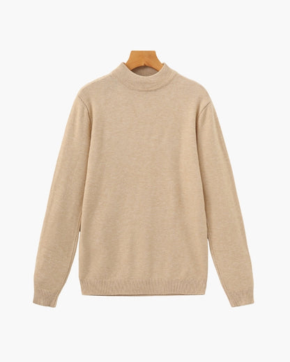 Essential Ribbed Mock Neck Sweater - Dalm Fashion