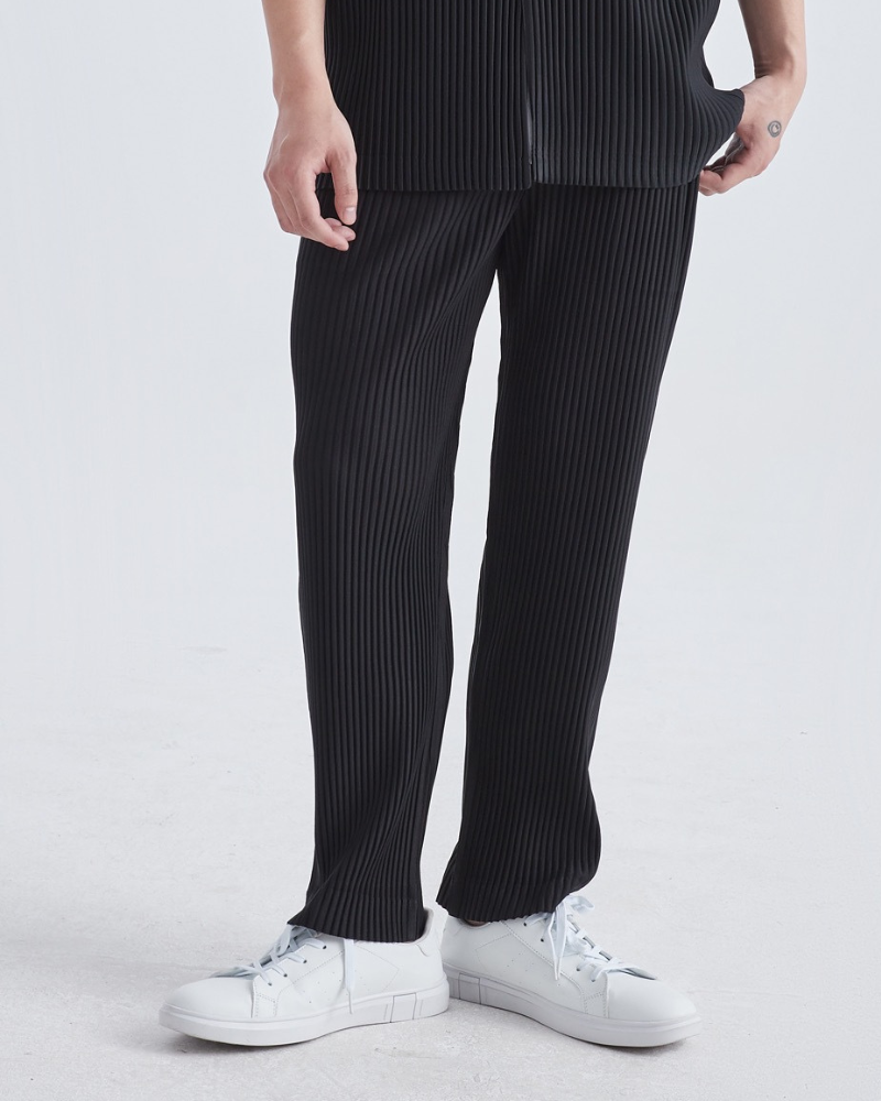 Ribbed Cotton Pantalon - Dalm Fashion