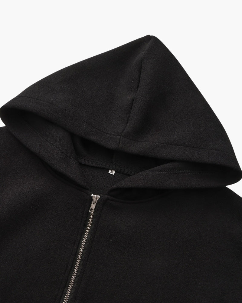 Marlow Wool Zip Coat - Dalm Fashion