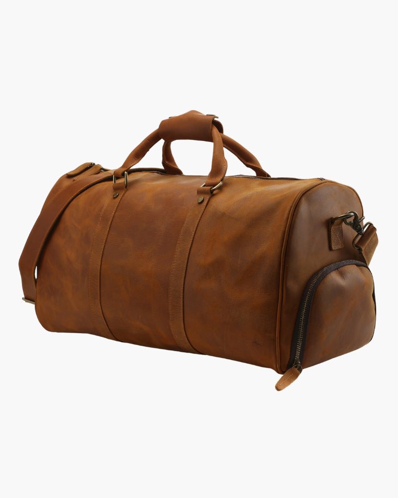 Montague Leather Duffle - Dalm Fashion