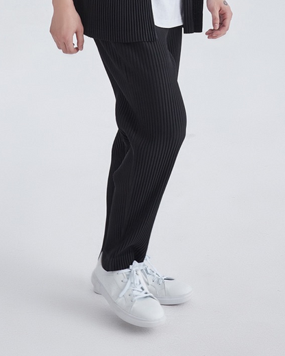 Ribbed Cotton Pantalon - Dalm Fashion