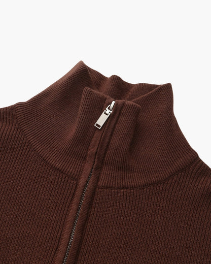 Refined Half-Zip Knit Pullover - Dalm Fashion