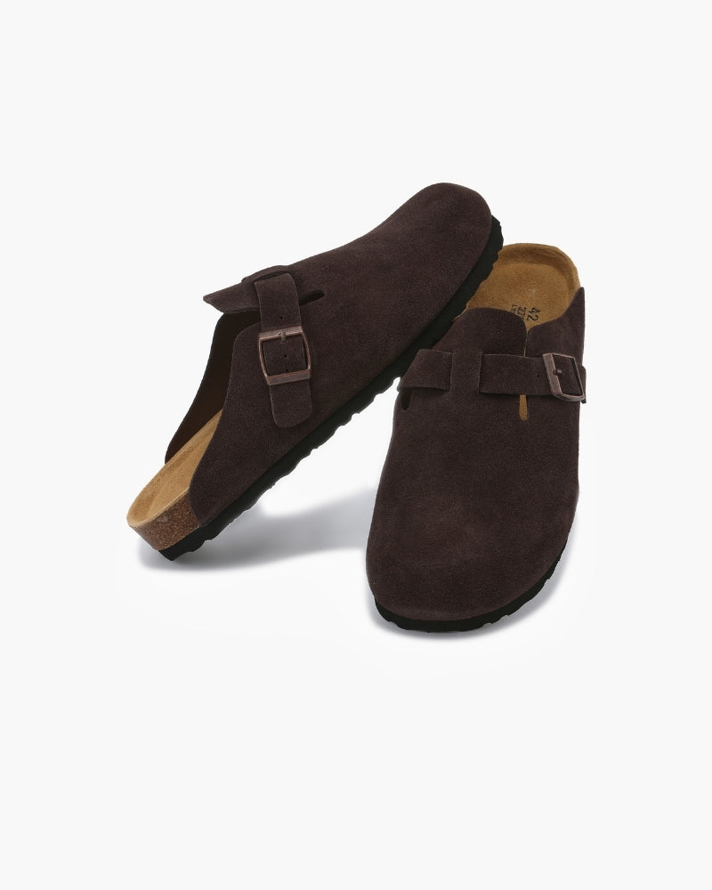 Old Money Suede Clogs - Dalm Fashion