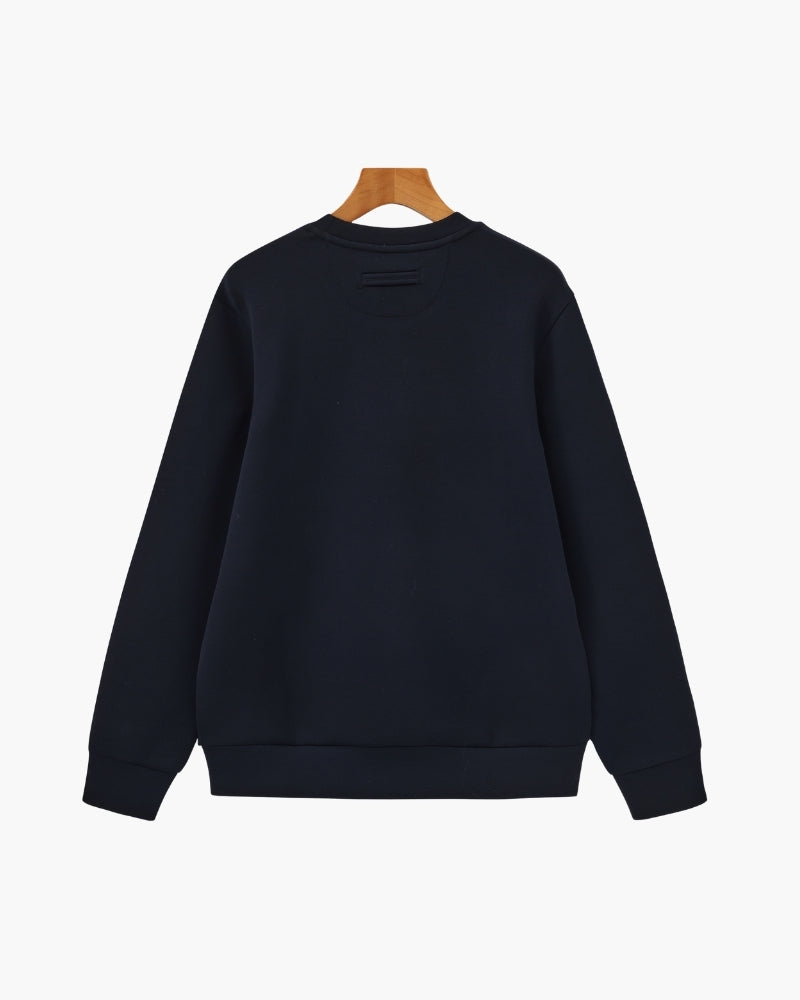 Classic Modal Blend Crewneck Sweatshirt - Dalm Fashion