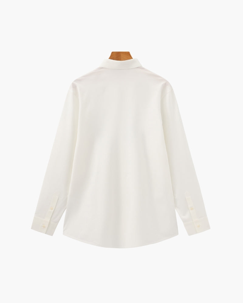 Tailored Cotton Flex Shirt - Dalm Fashion