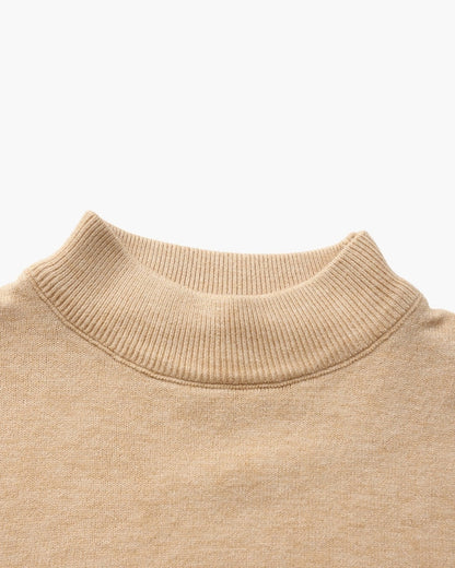 Essential Ribbed Mock Neck Sweater - Dalm Fashion