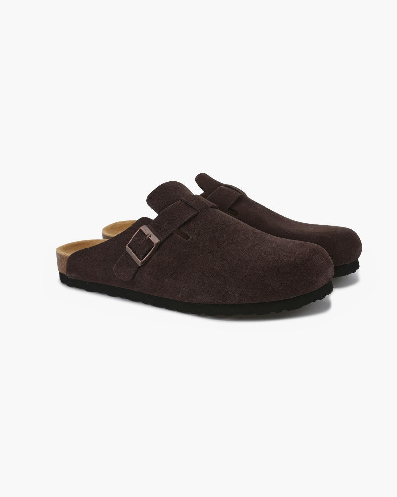 Old Money Suede Clogs - Dalm Fashion