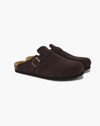 Old Money Suede Clogs - Dalm Fashion