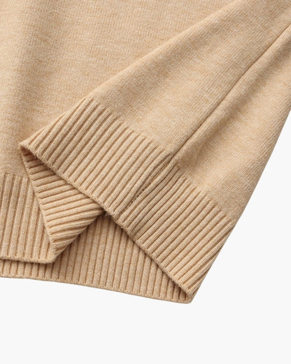 Essential Ribbed Mock Neck Sweater - Dalm Fashion