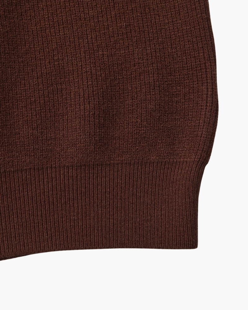 Refined Half-Zip Knit Pullover - Dalm Fashion