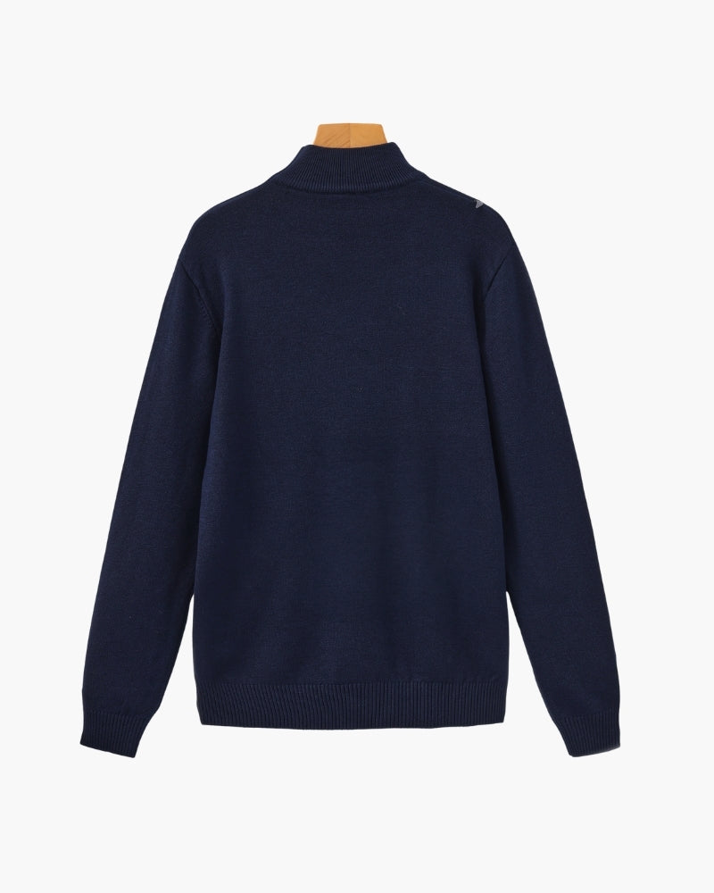 Essential Ribbed Mock Neck Sweater - Dalm Fashion