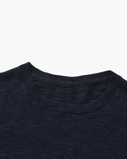 Linen Cotton Essential Crewneck - Dalm Fashion