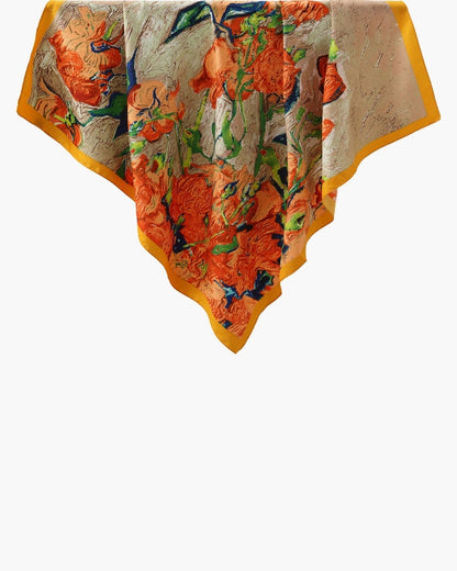 Old Money Impressionist Garden Scarf - Dalm Fashion