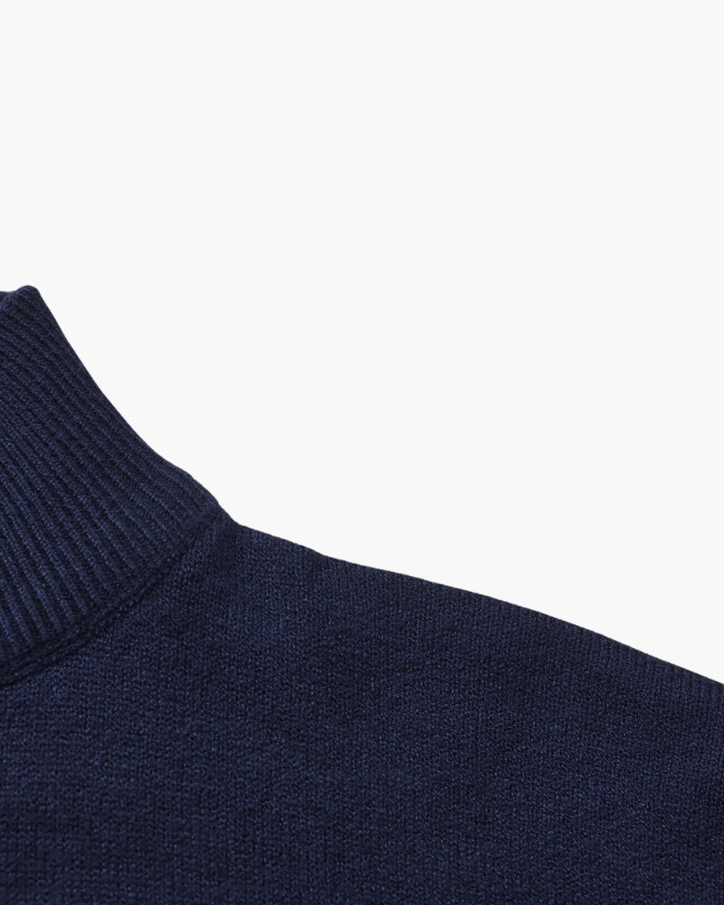 Essential Ribbed Mock Neck Sweater - Dalm Fashion