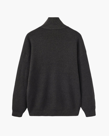 Refined Half-Zip Knit Pullover - Dalm Fashion