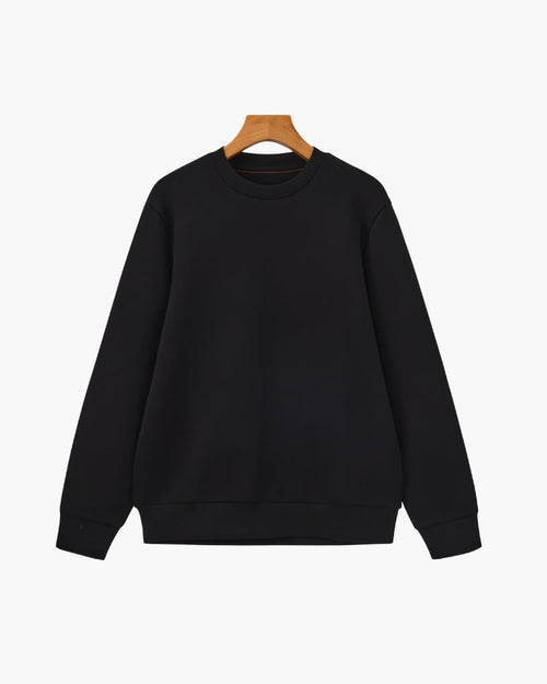 Classic Modal Blend Crewneck Sweatshirt - Dalm Fashion