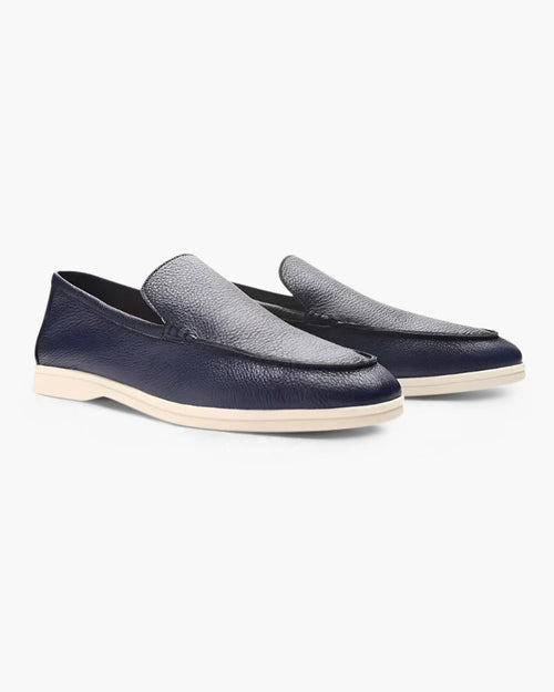 Cowhide Leather Loafers - Dalm Fashion