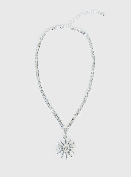 Party Invitations Pendant Necklace Silver