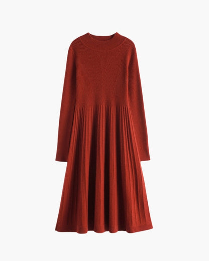 Pure Cashmere Flare Dress - Dalm Fashion