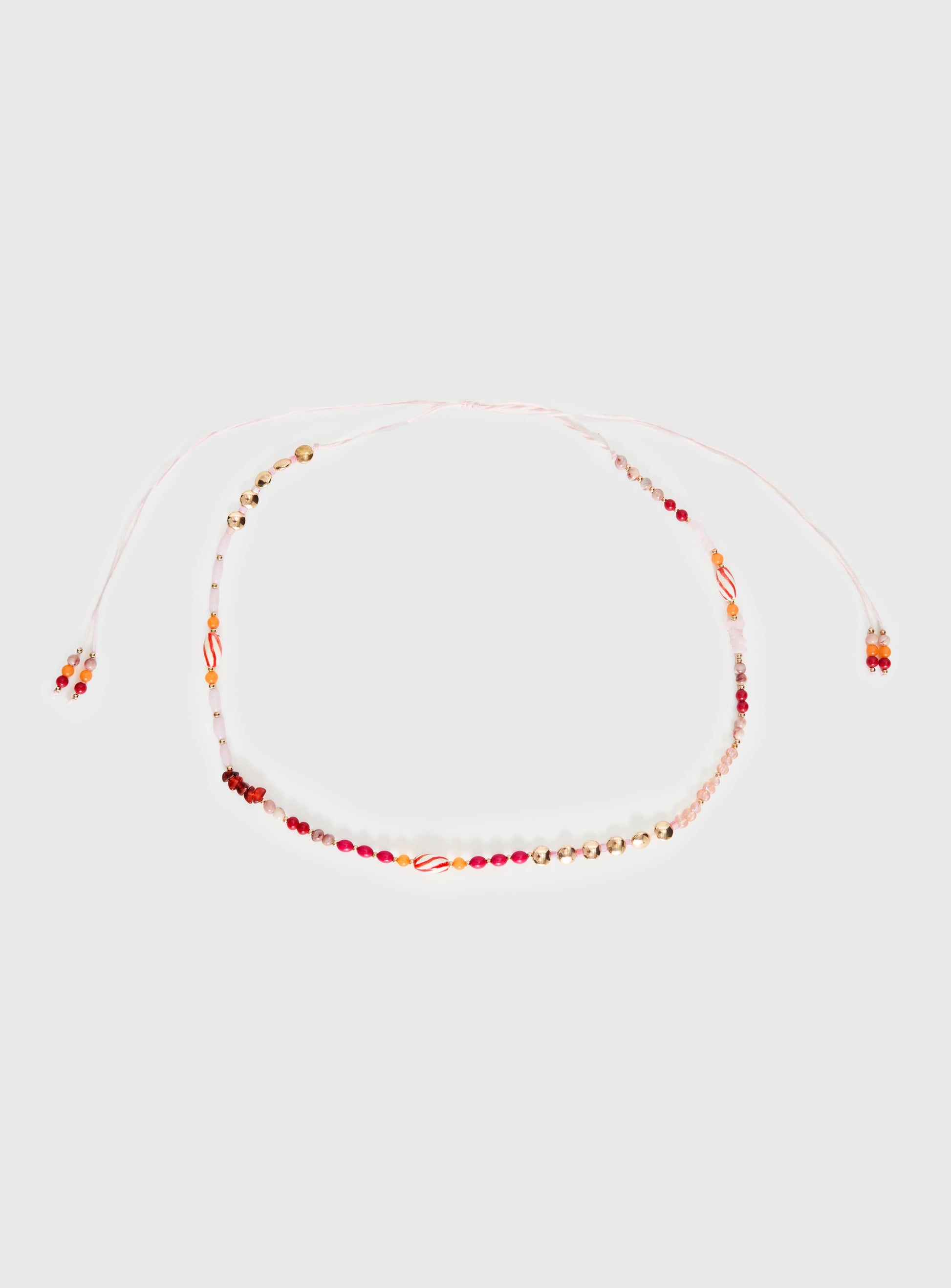 Kenlea Beaded Belt Pink