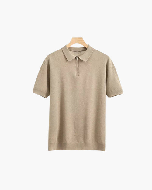 Marbella Zip Up Polo - Dalm Fashion