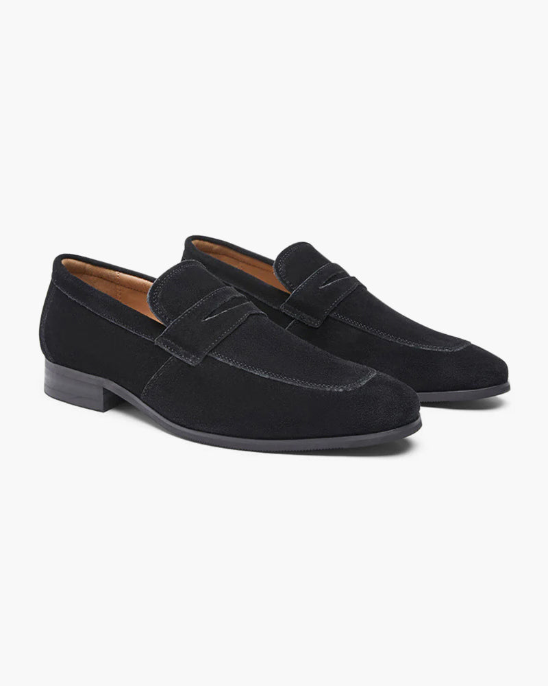 Suede Penny Loafers - Dalm Fashion