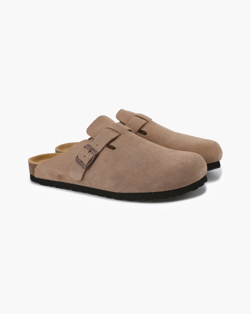 Old Money Suede Clogs - Dalm Fashion