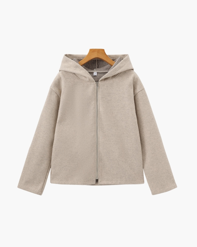Marlow Wool Zip Coat - Dalm Fashion