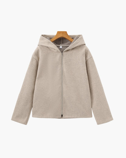Marlow Wool Zip Coat - Dalm Fashion