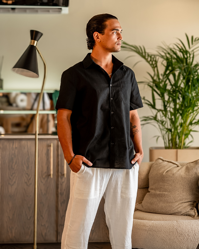 Cape Town - Linen Shirt (Shortsleeve) - Dalm Fashion