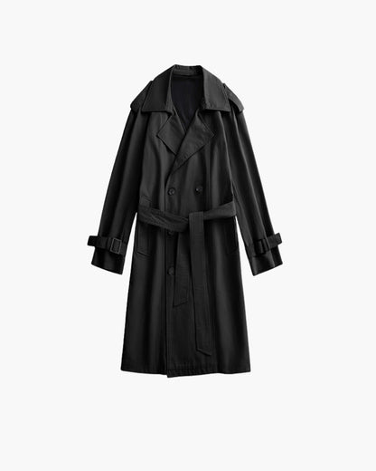 Classic Double-Breasted Trench Coat - Dalm Fashion