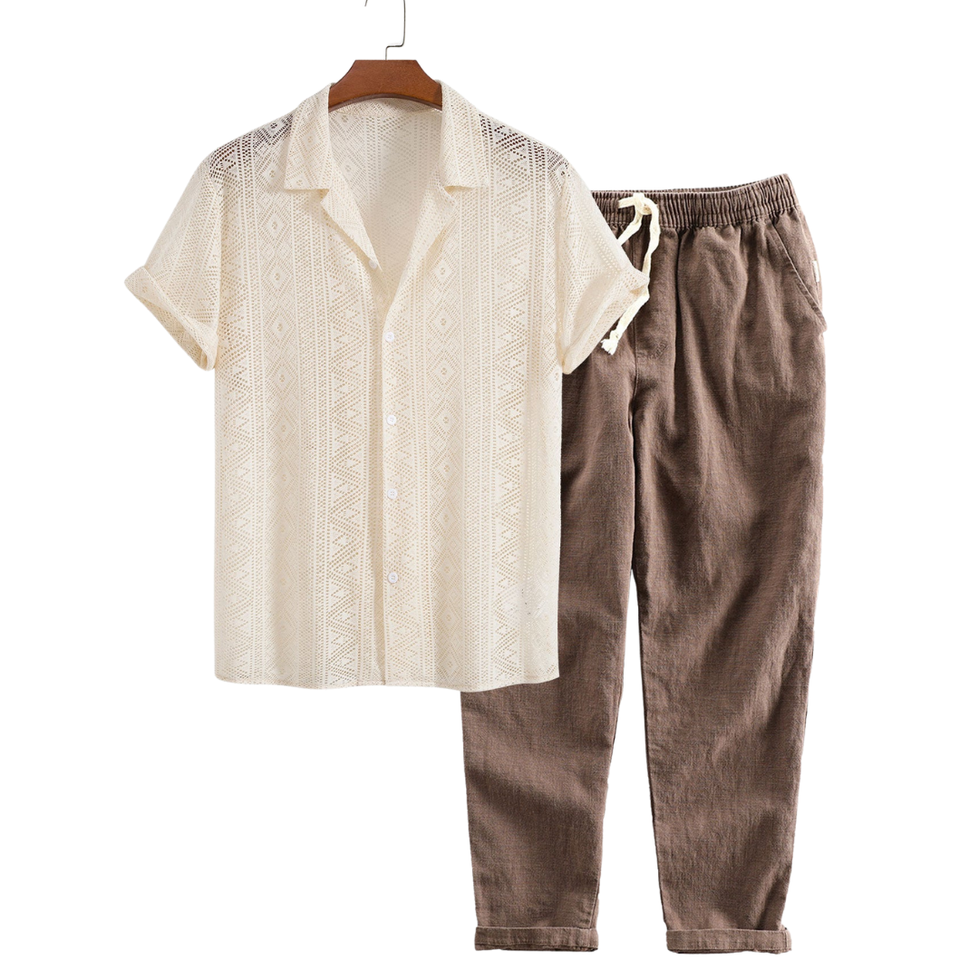 Malé - TheighT Short-Sleeved Set - Dalm Fashion