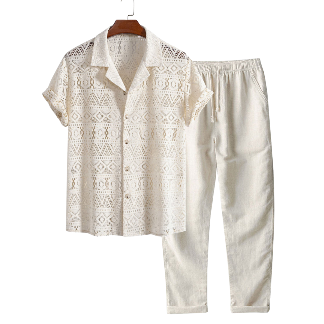Saba - TheighT Short Sleeved Set - Dalm Fashion