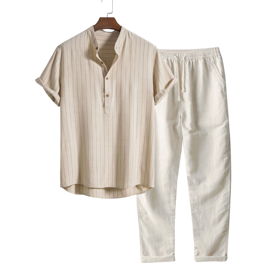 Tuvalu - TheighT Short-Sleeved Set - Dalm Fashion